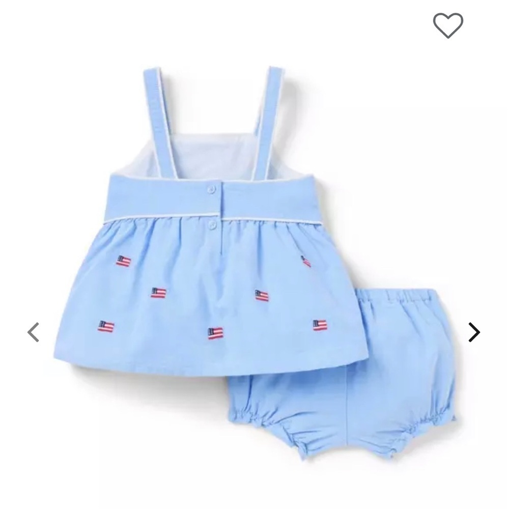 Blue Kids Dress and Bloomers Set by Janie and jack - Picture 4 of 5